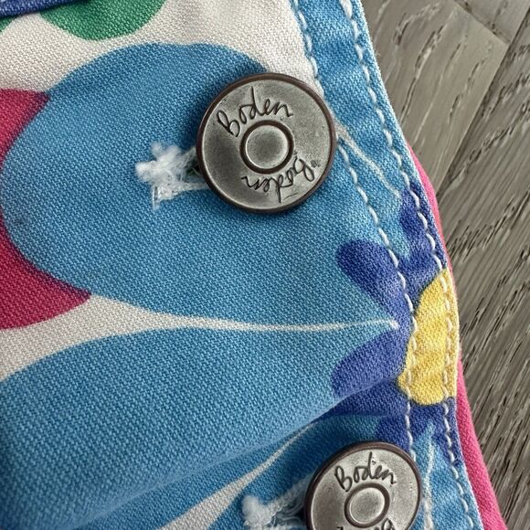 Boden Kids Floral Overalls - Picture 4 of 7